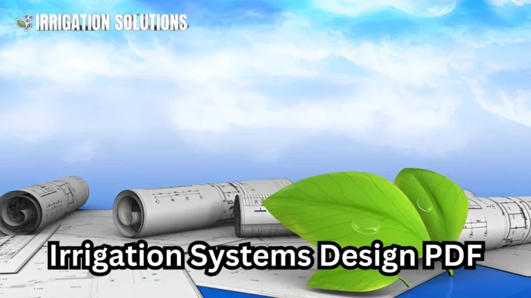 irrigation systems design planning and construction pdf