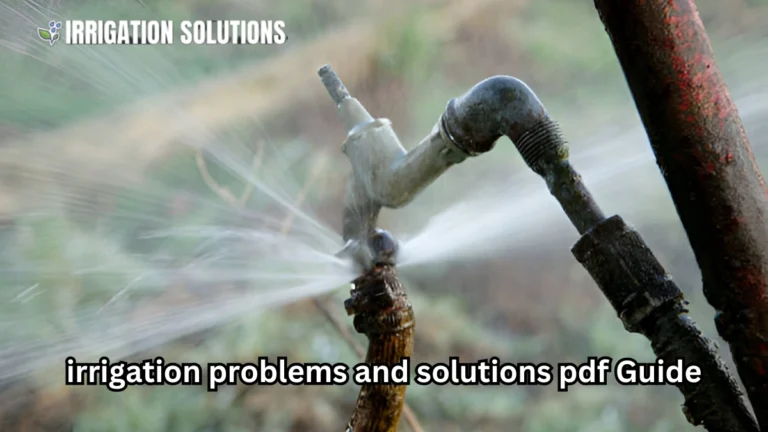 irrigation problems and solutions pdf